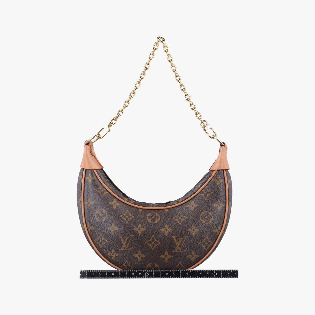 ルイヴィトンLouis Vuittonループ モノグラム ブラウン系×ベージュ モノグラムキャンバス M81098 ICチップ