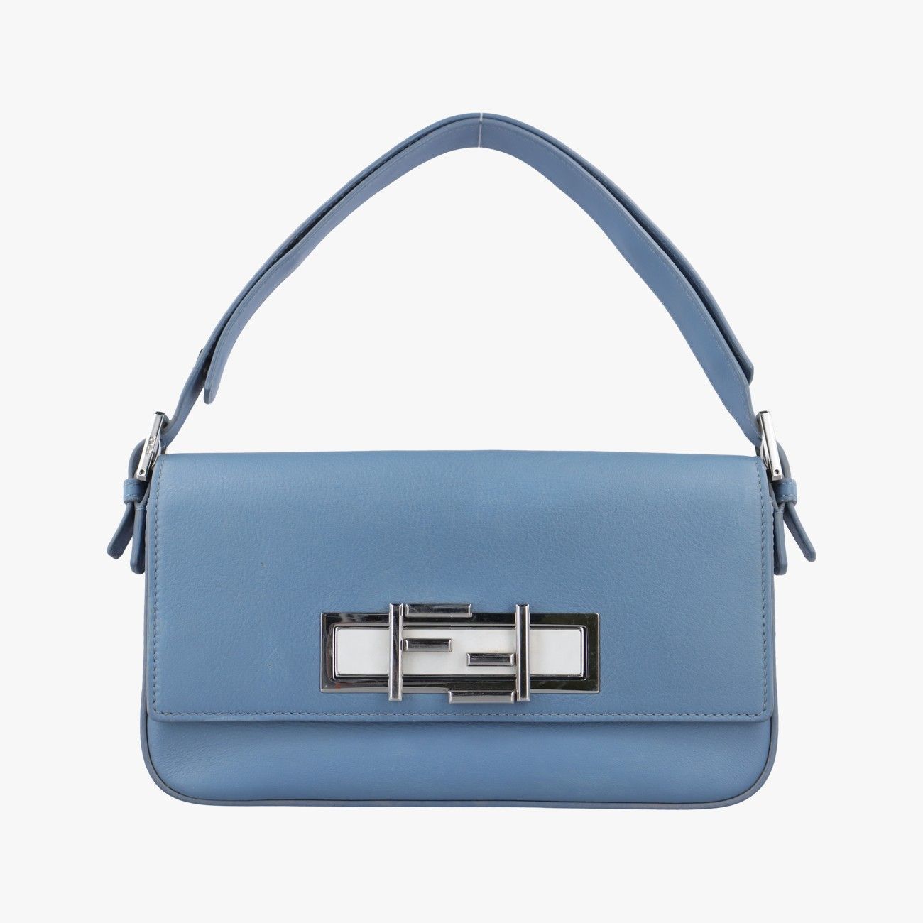フェンディFendi3 トレ バゲット ブルー レザー 8BR720 8BR720-2WD-159-8261