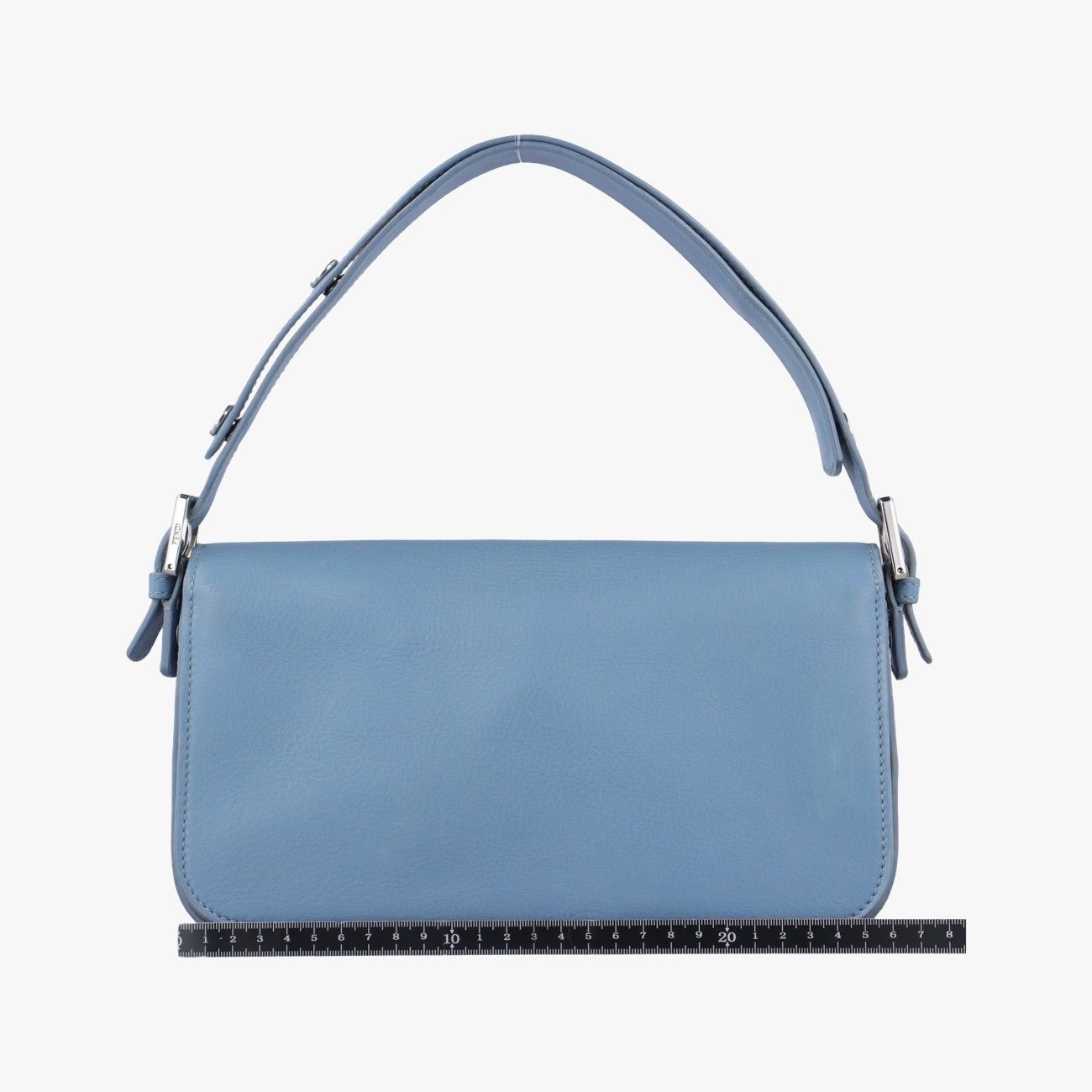 フェンディFendi3 トレ バゲット ブルー レザー 8BR720 8BR720-2WD-159-8261