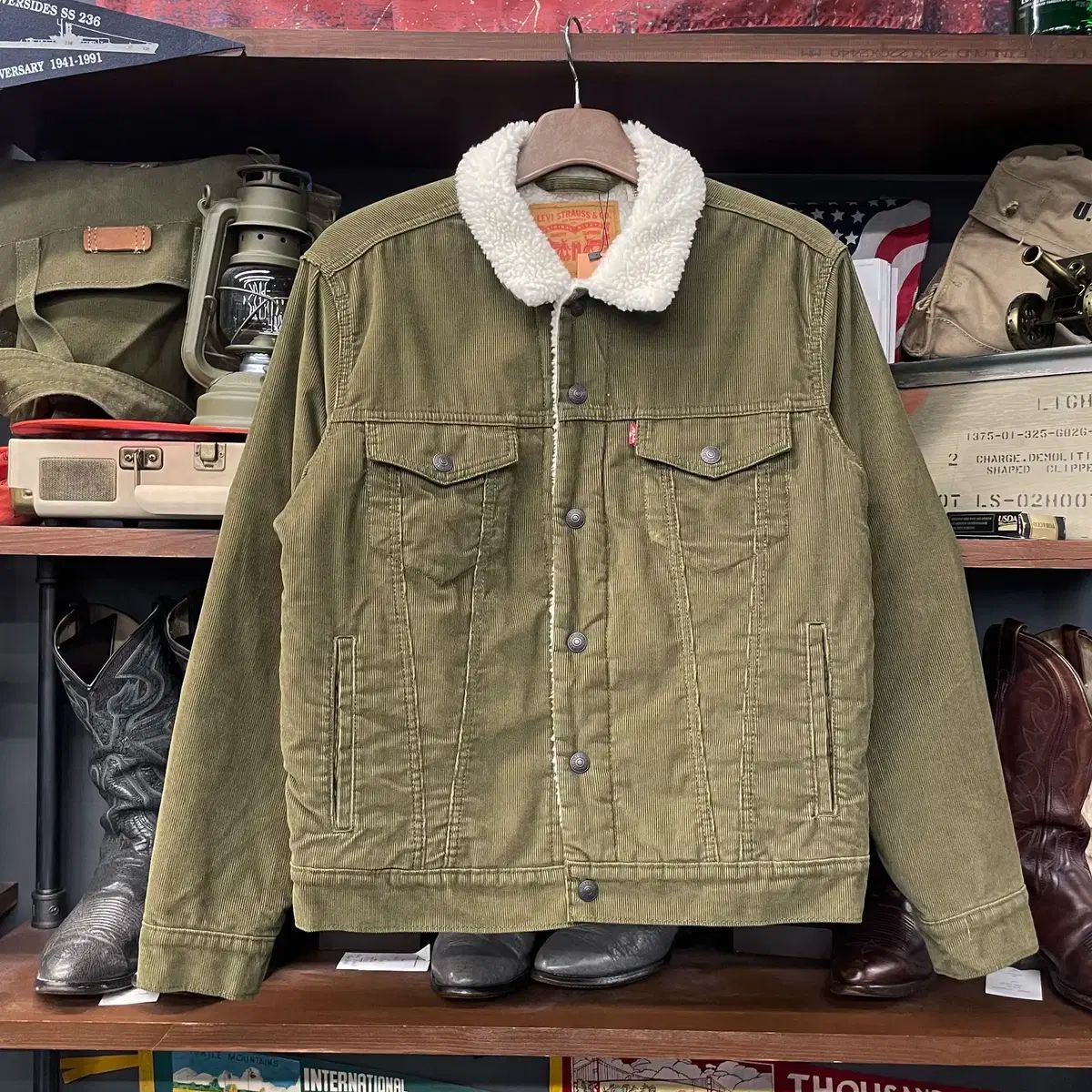 リーバイス タイプ2 コーデュロイ シェルパ ジャケット