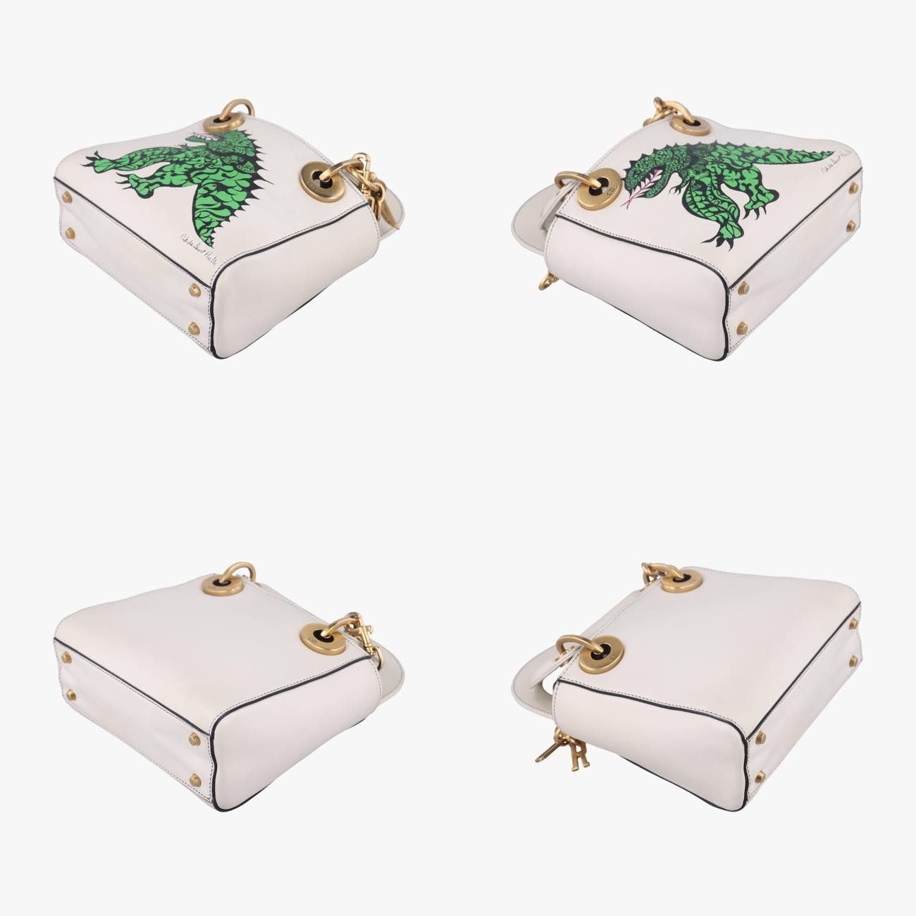 ホワイト×マルチ レザー