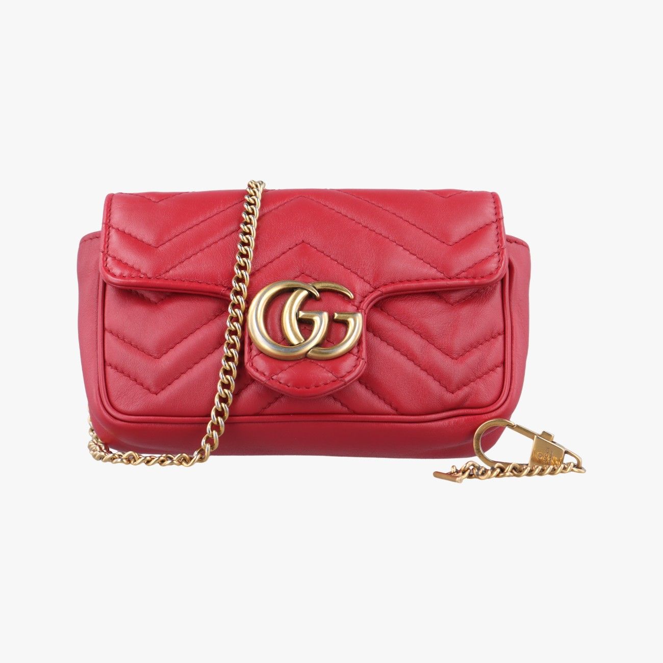 グッチGucciGGマーモント レッド レザー 476433