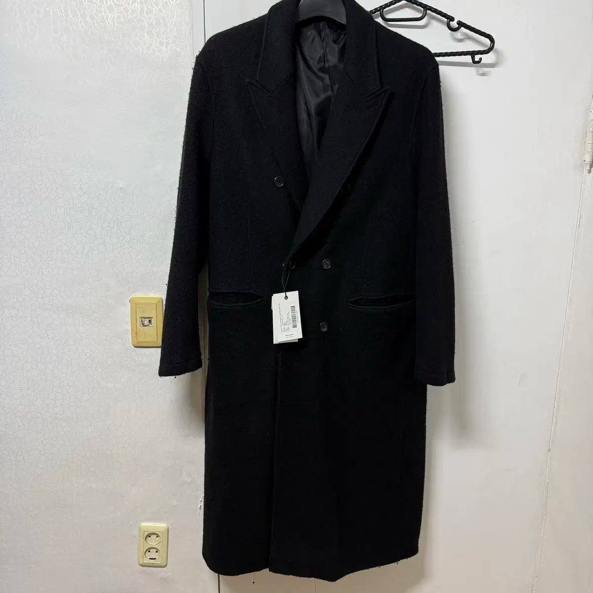M ユース ボイルド ウール オーバーサイズ ダブル ブレステッド コート