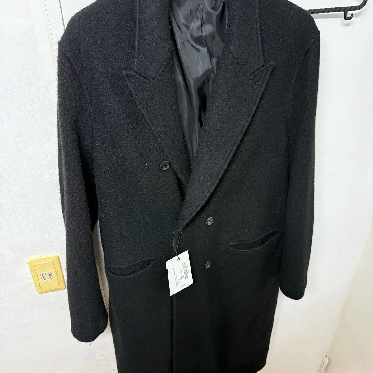 M ユース ボイルド ウール オーバーサイズ ダブル ブレステッド コート