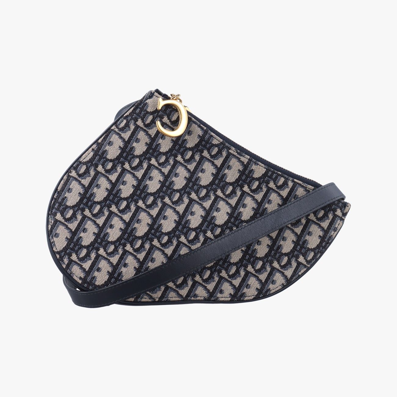 クリスチャンディオールChristian Diorサドル ネイビー ファブリック 12-MA-0139