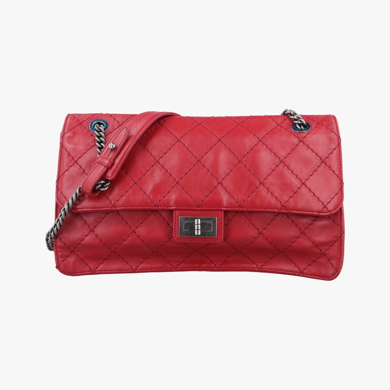 シャネルChanel2.55 マトラッセ レッド レザー A66985 15800026