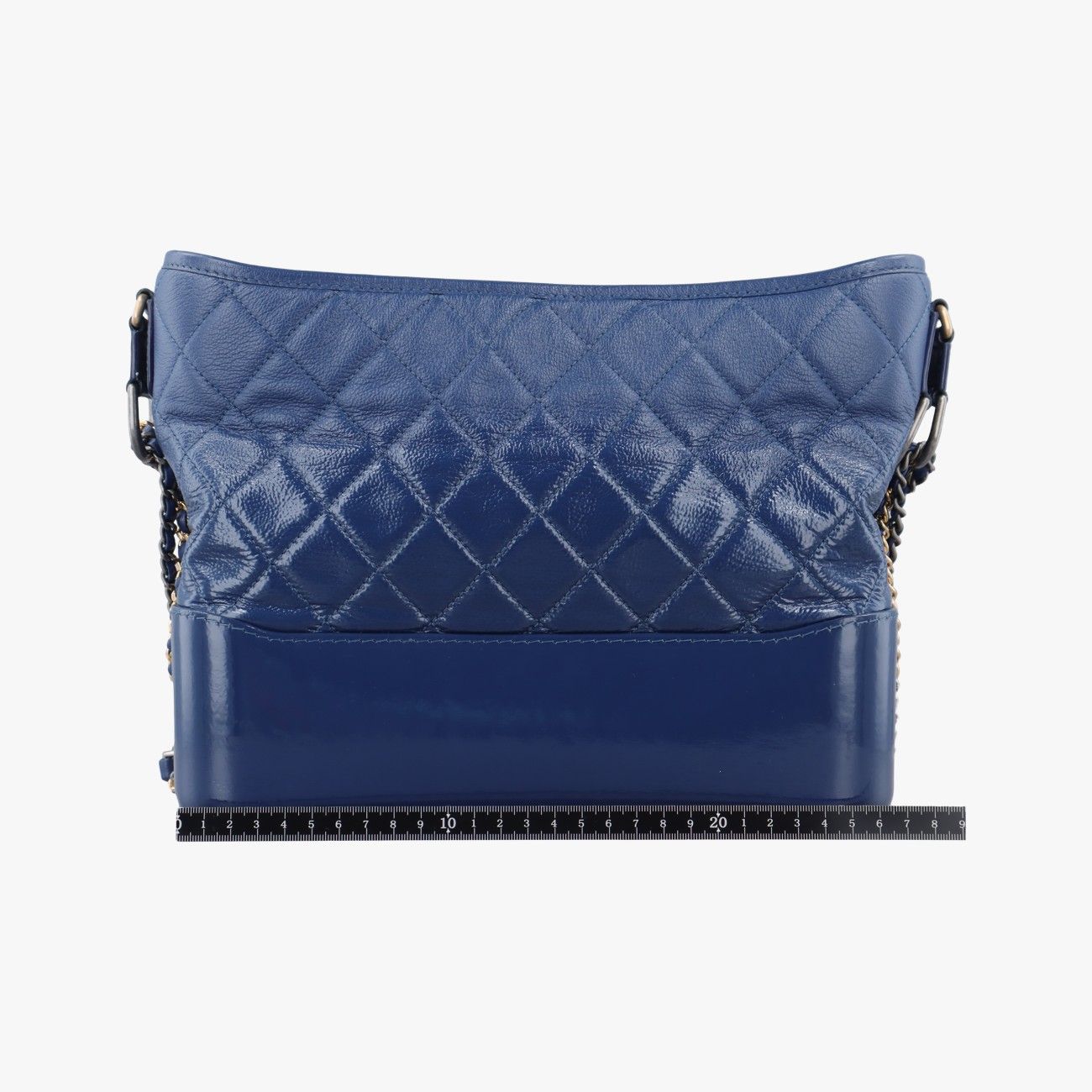 シャネルChanelガブリエル ブルー レザー A93824 25907154