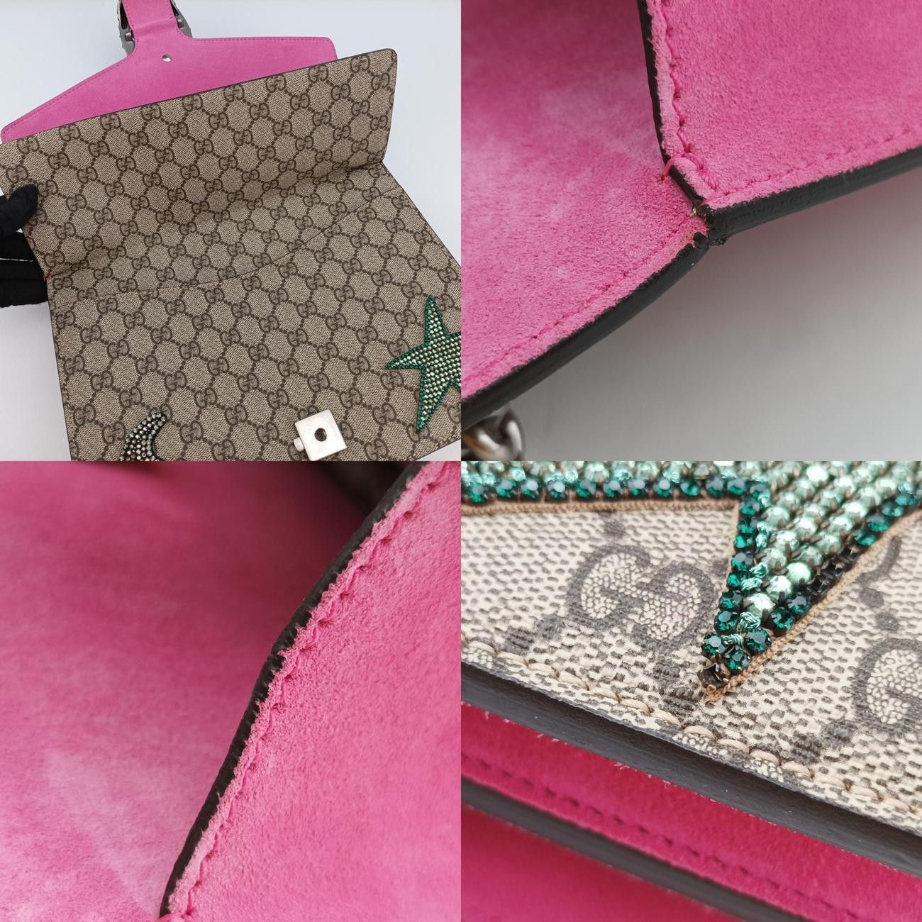 グッチGucciディオニュソス ベージュ×ピンク×マルチ