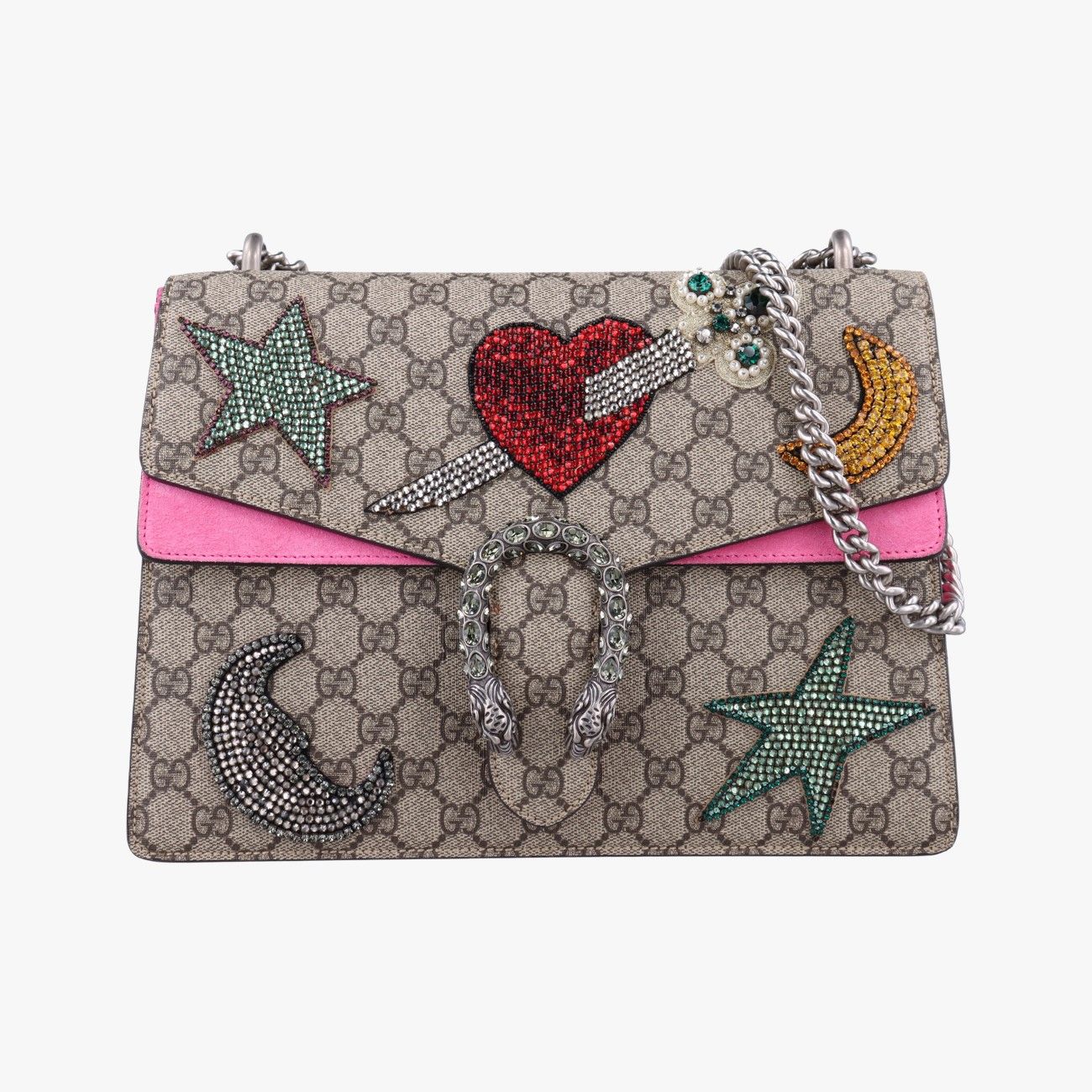 グッチGucciディオニュソス ベージュ×ピンク×マルチ PVCコーティングキャンバス 403348 B021667622