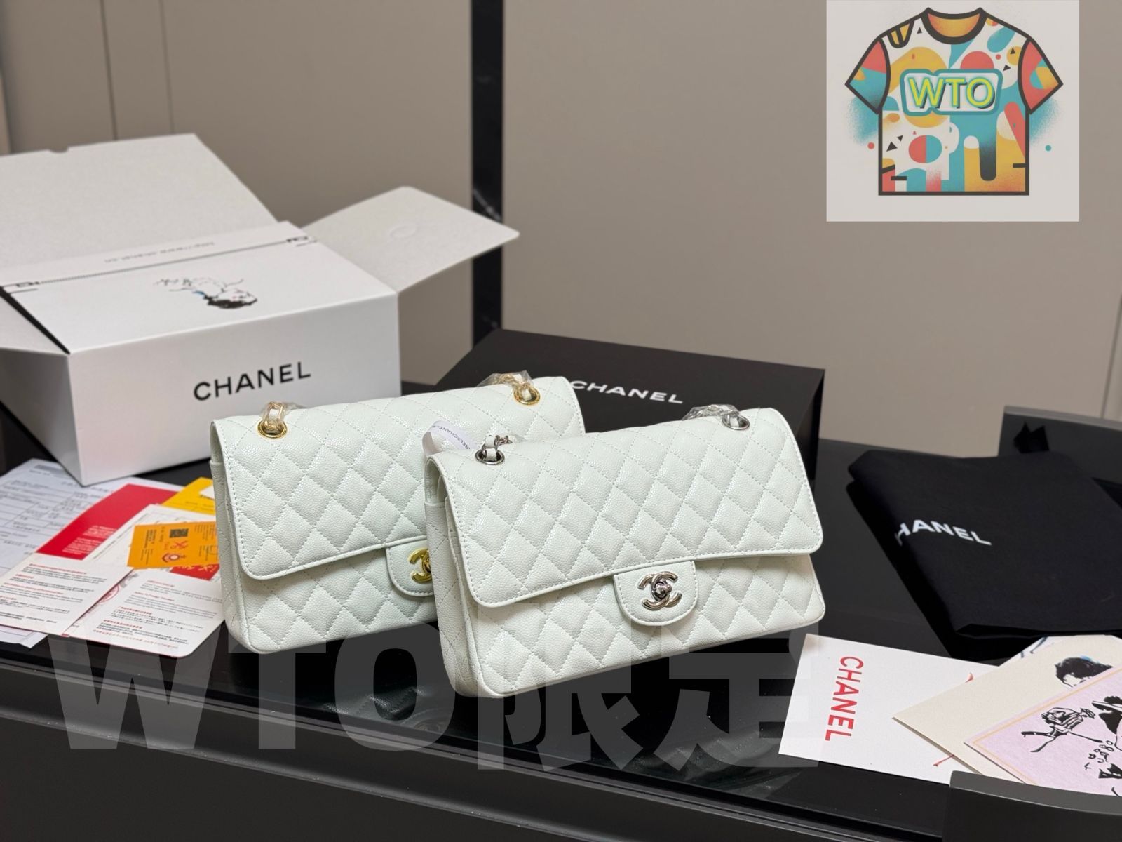 今日 Chanel CF Caviar Leather Bag シャネル CF カビアールレザーバッグ