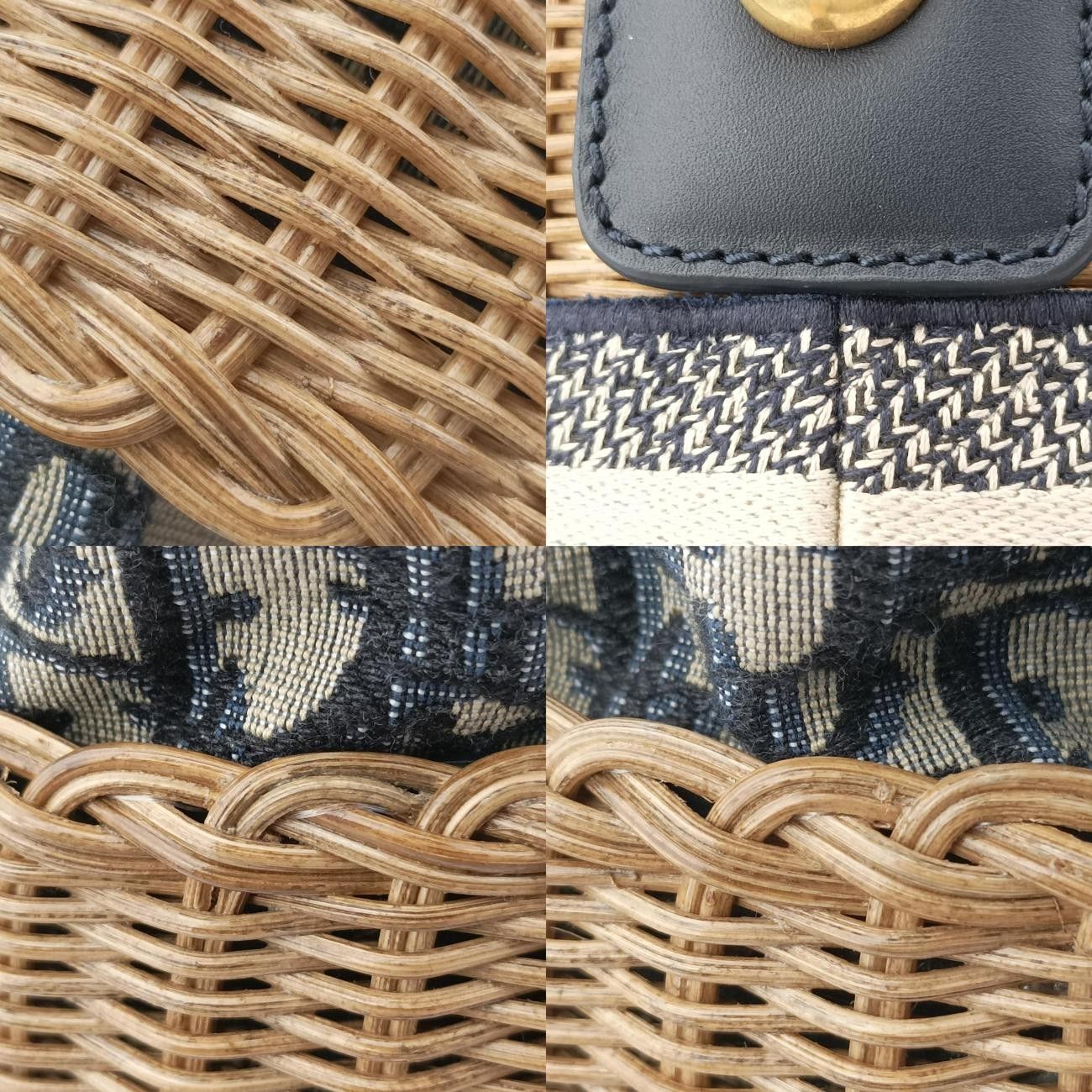 ナチュラルウィッカー×ディオール オブリーク