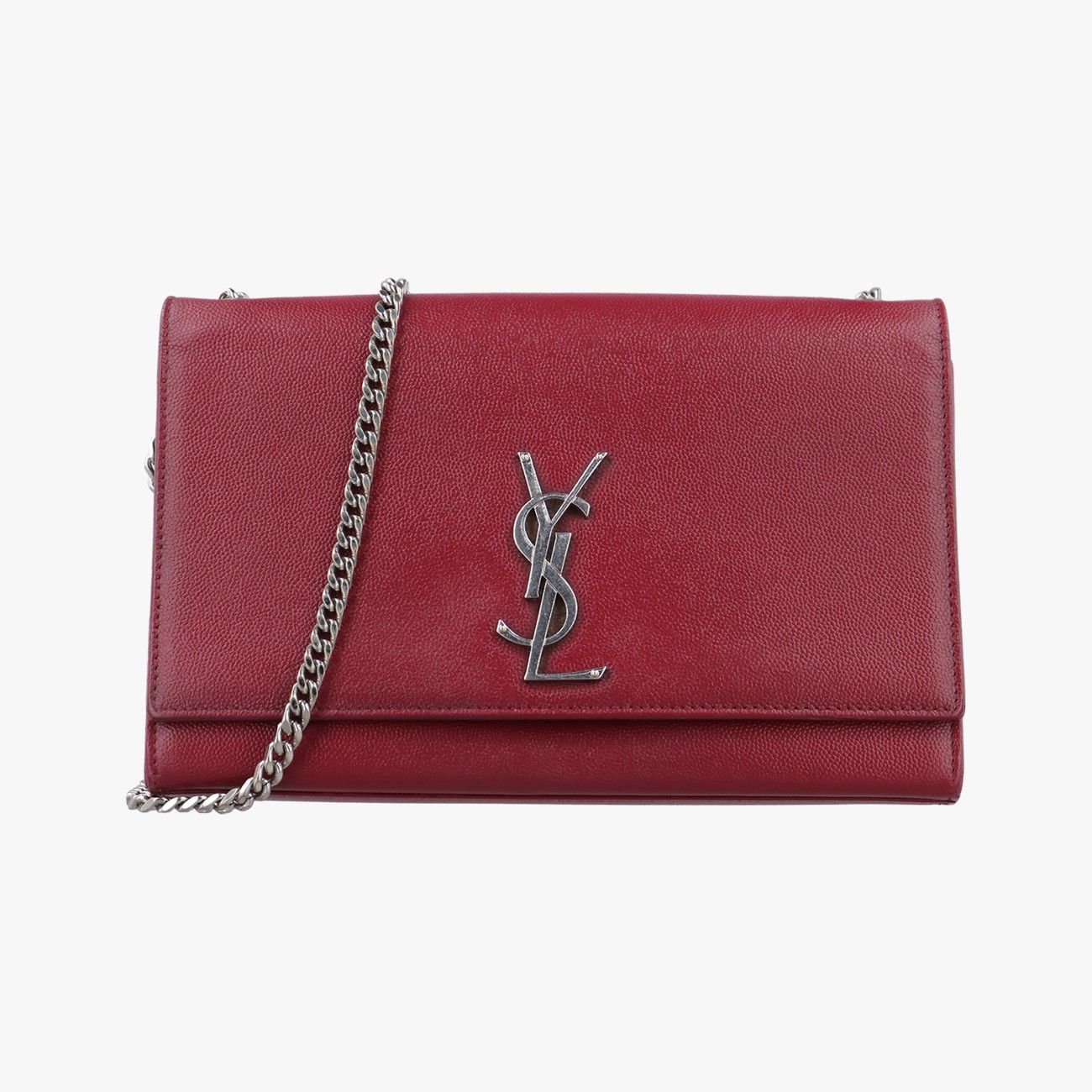 イヴサンローランYves Saint Laurentケイト ワインレッド キャビアスキン 364051 .0417