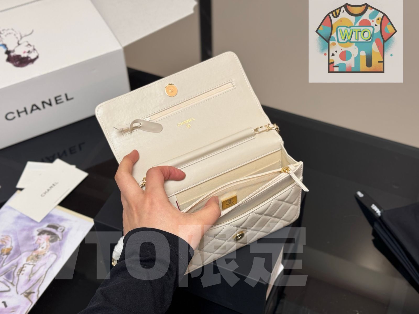  今日 Chanel WOC シャネル ウォック クラシック バッグ ショルダーバッグ ショルダーバッグ