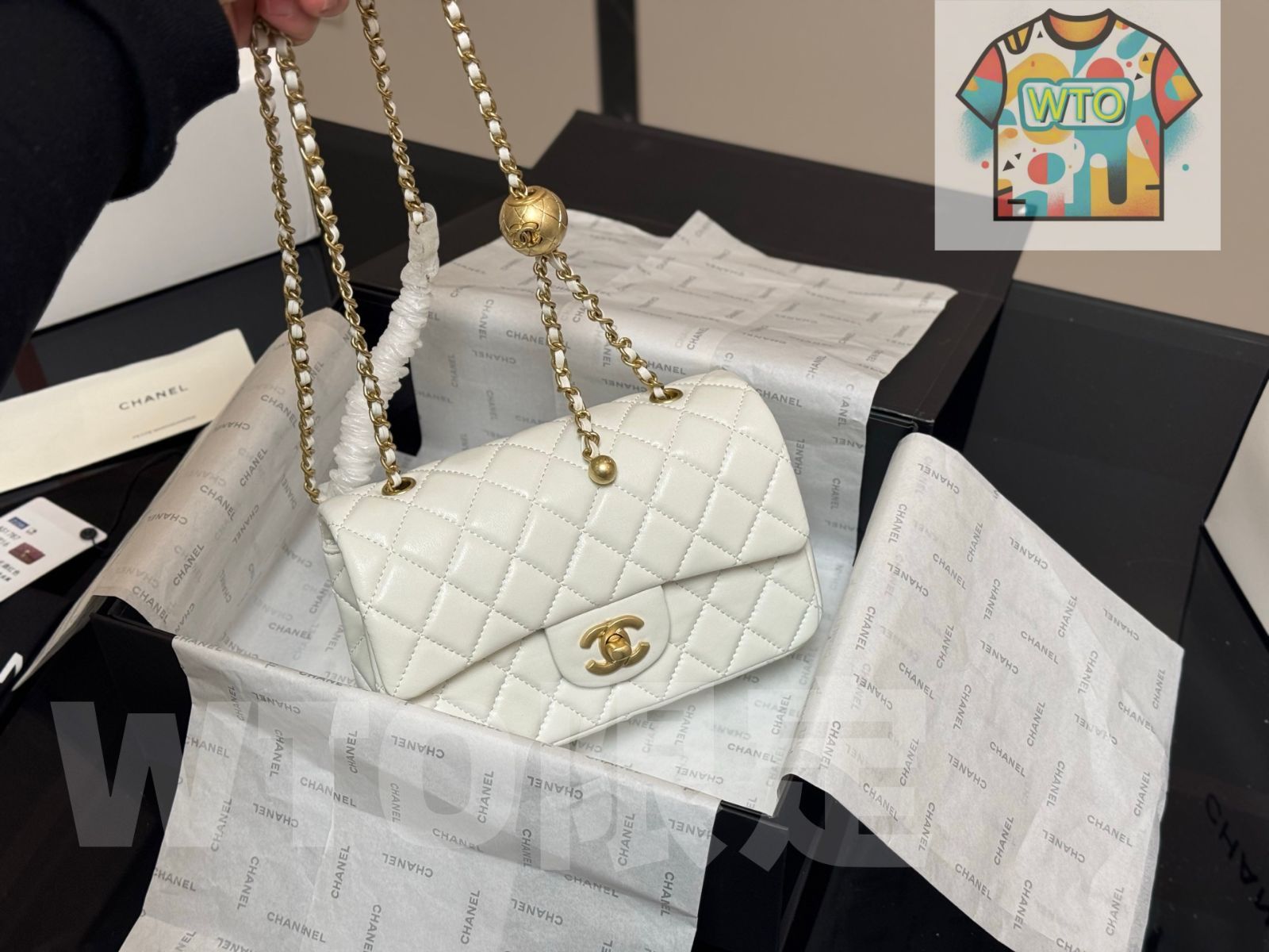 今日 Chanel G Ball Flap Bag シャネル ゴールドボール フラップ バッグ