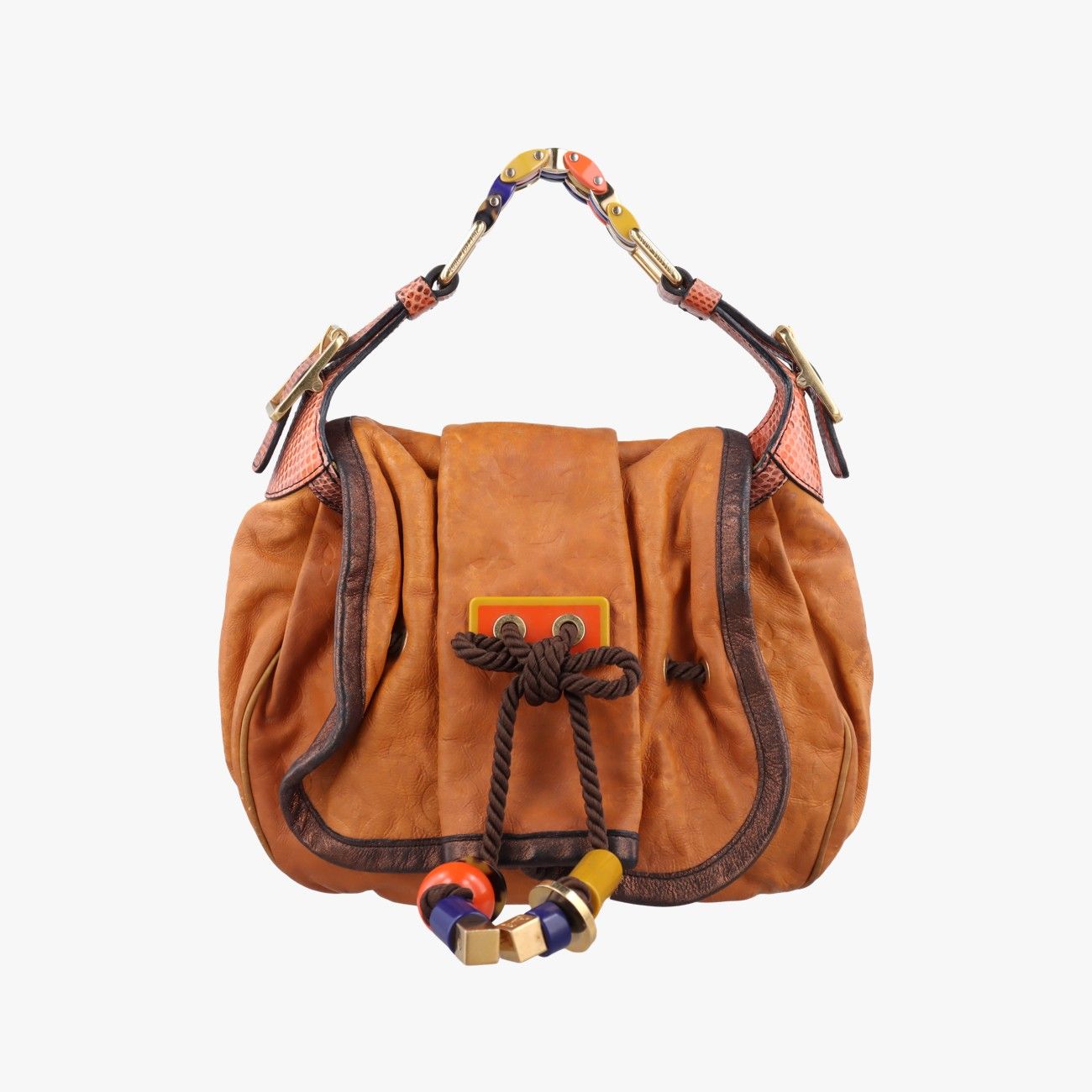 ルイヴィトンLouis VuittonカラハリPM ジョーヌ モノグラム エキゾチック レザー ×パイソン M97000 RC0088