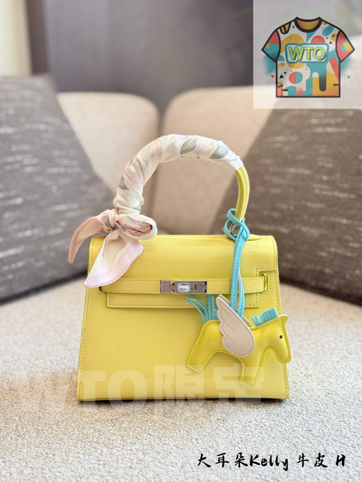 今日 Herm s ヴィンテージ ケリー 20 大耳設計 皮金扣 ケース付