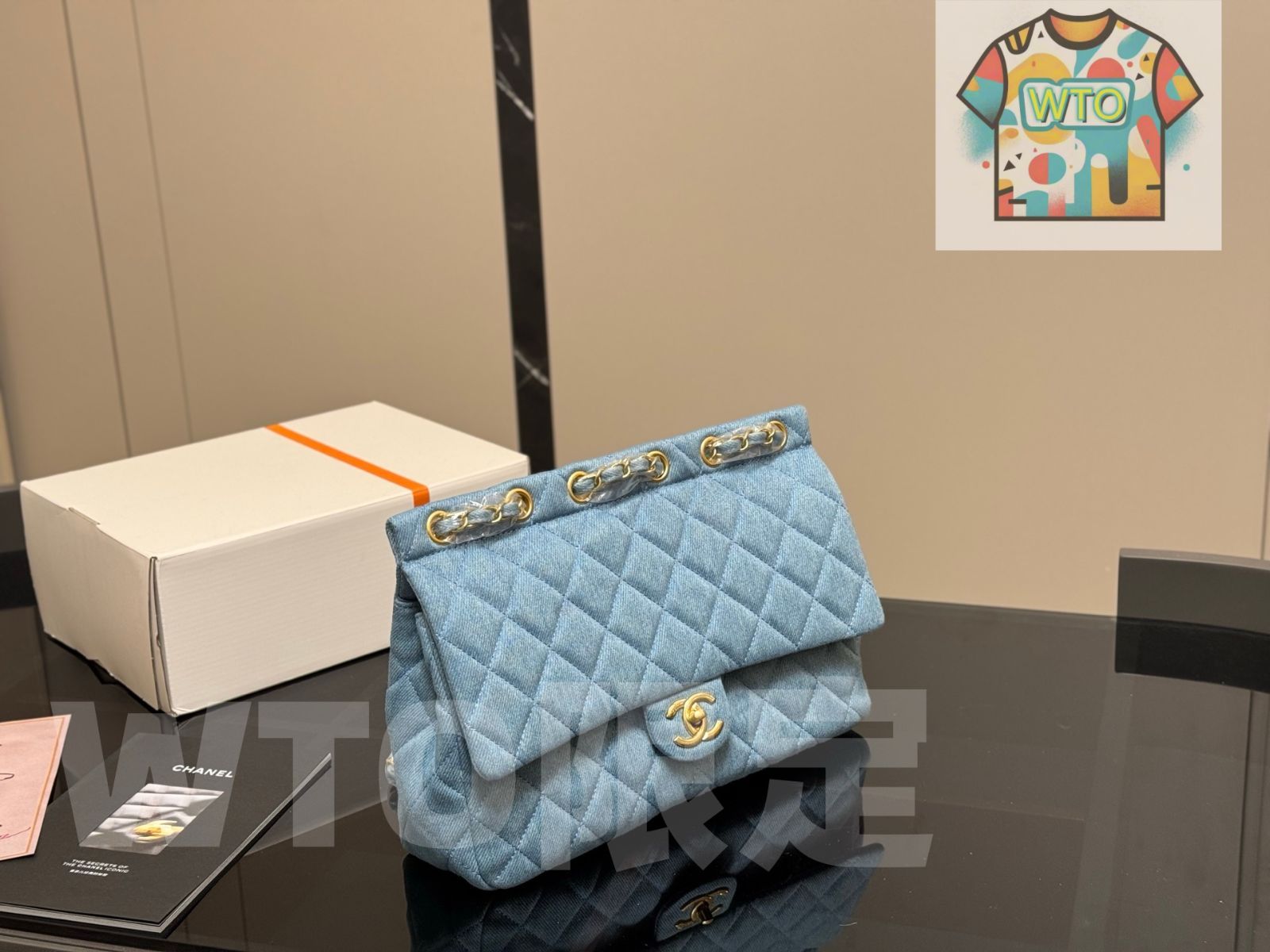 今日 Chanel Vintage Denim Crossbody シャネル ヴィンテージ デニム クロスボディバッグ