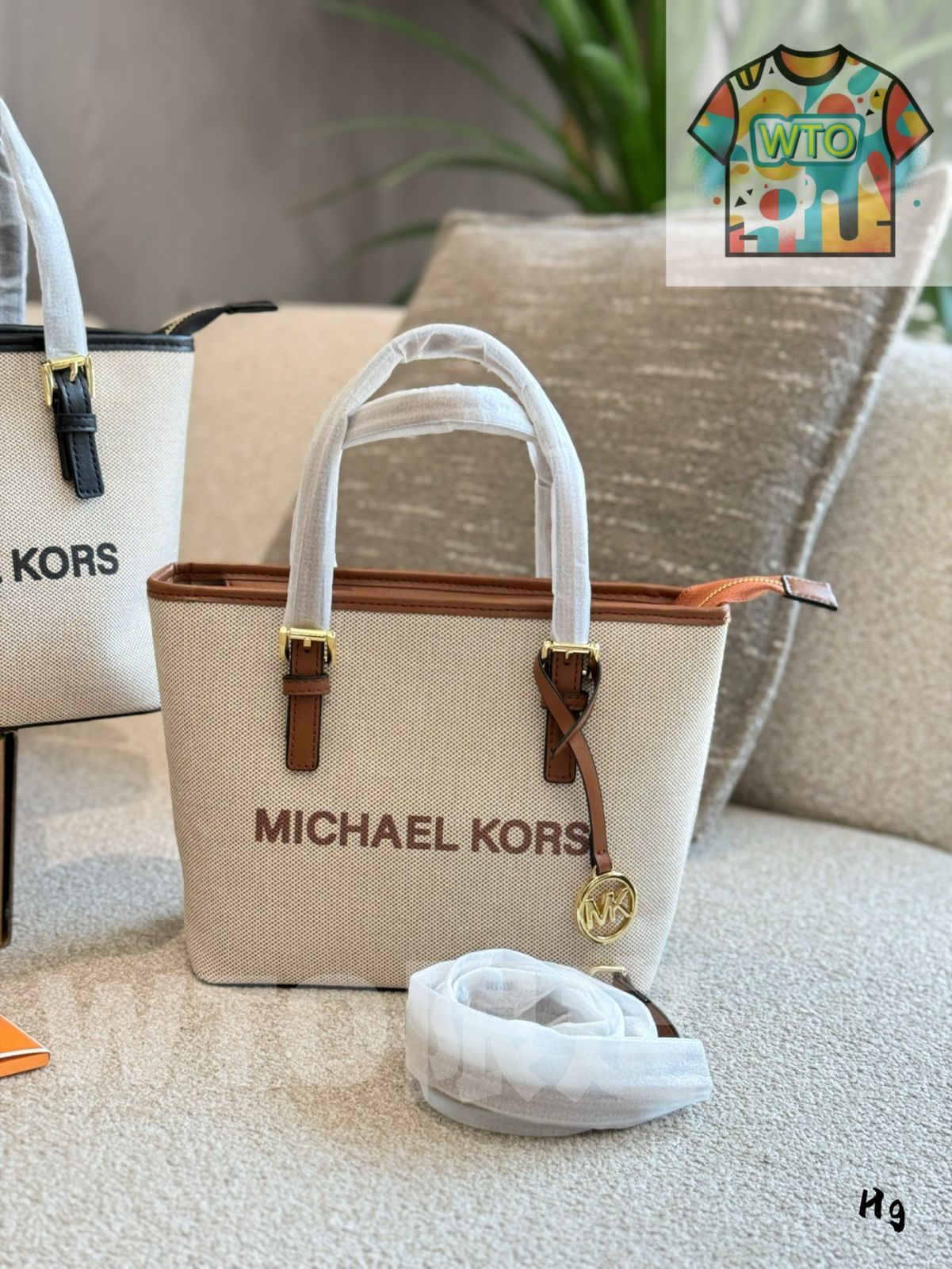 今日 MK ショッピングバスケット キャンバス 22cm 飛行機型 BOX 付