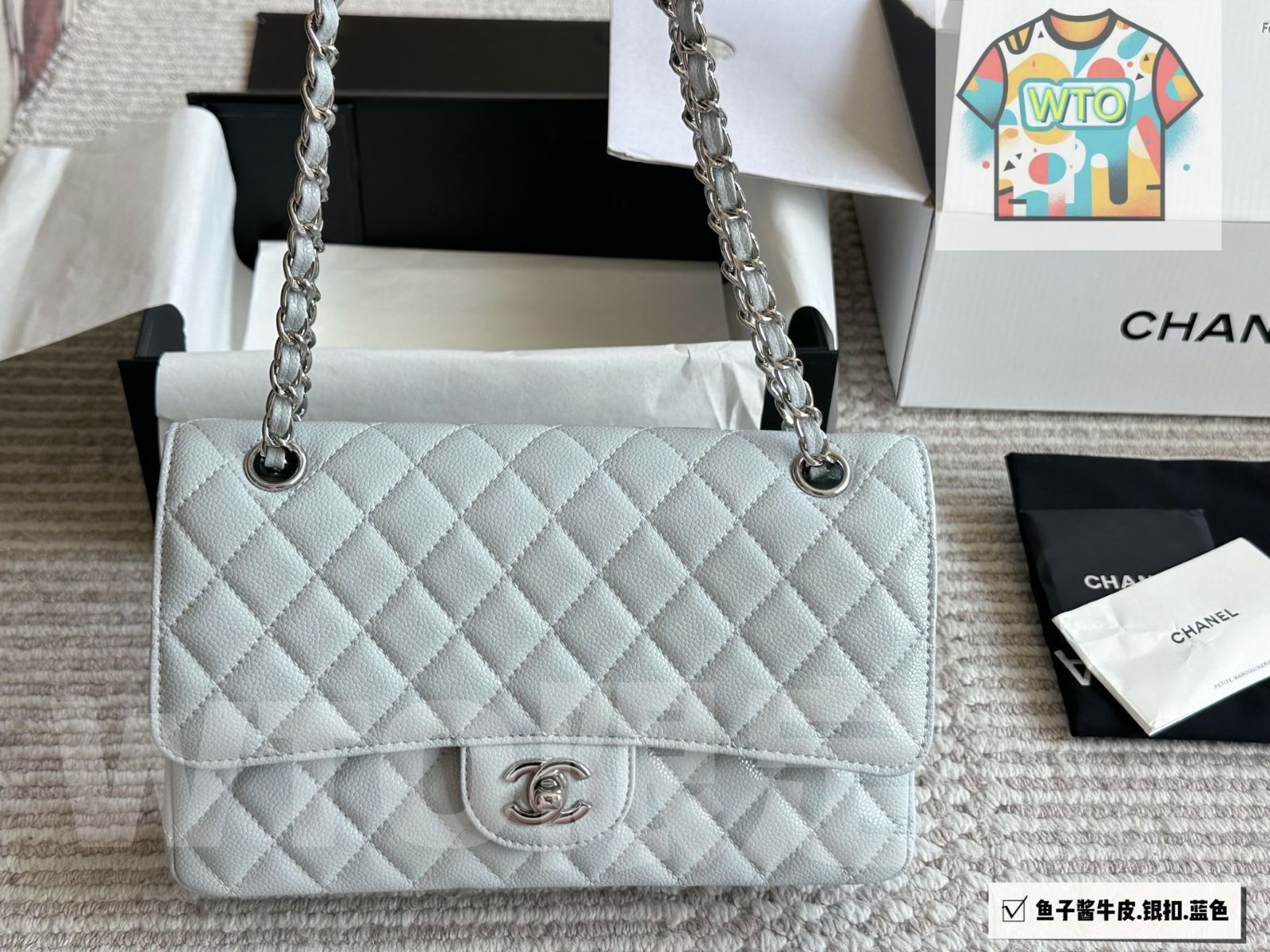 今日 Chanel Calfskin CF Series Quilted Bag カルフスキン 菱格バッグ 25cm