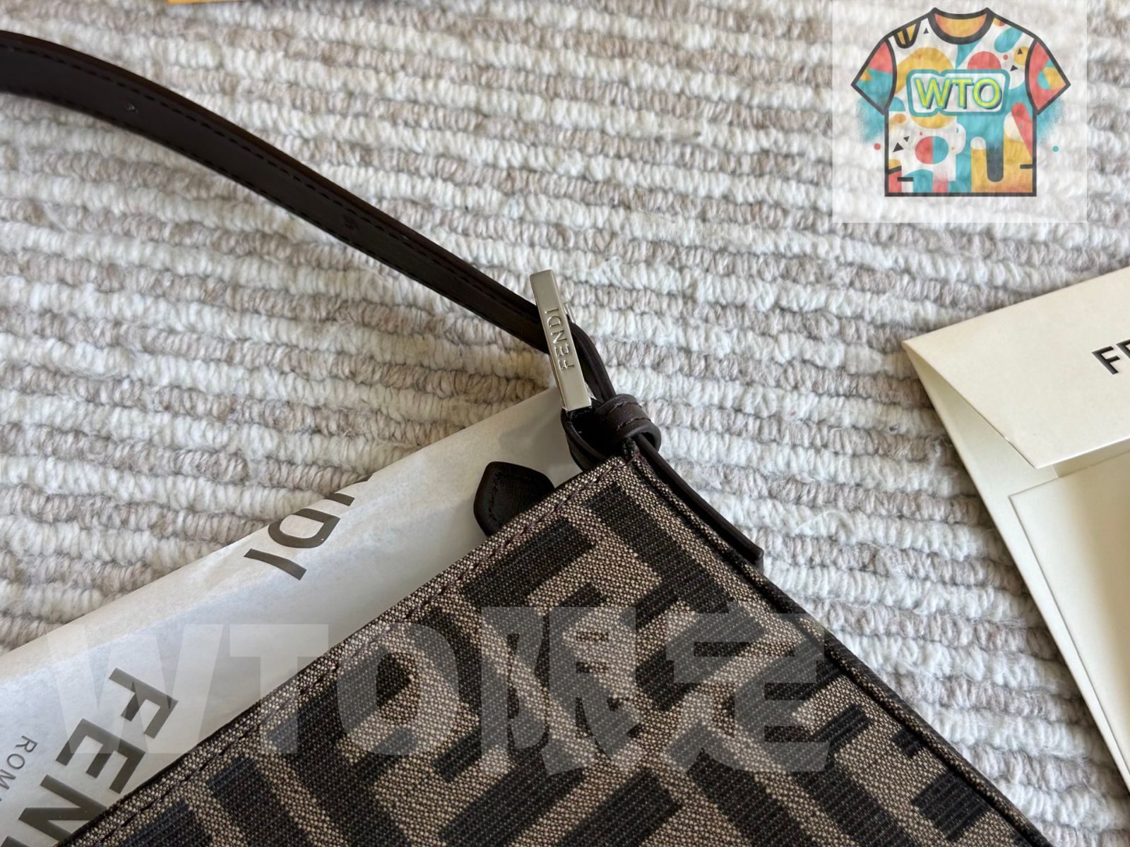 今日 Fendi Vintage Monogram Armpit Mahjong Bag - フェンディ ヴィンテージ モノグラム アンダーアーム 麻雀バッグ