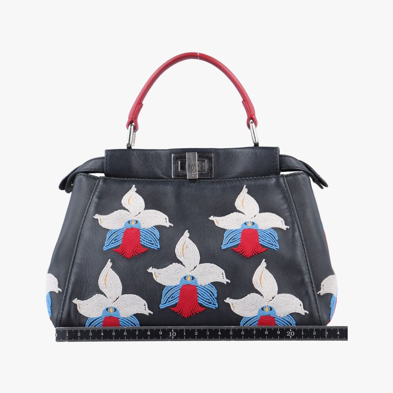 フェンディFendiピーカブー ミニ ブラック レザー 8BN244 8BN244-3EQ-158-5177