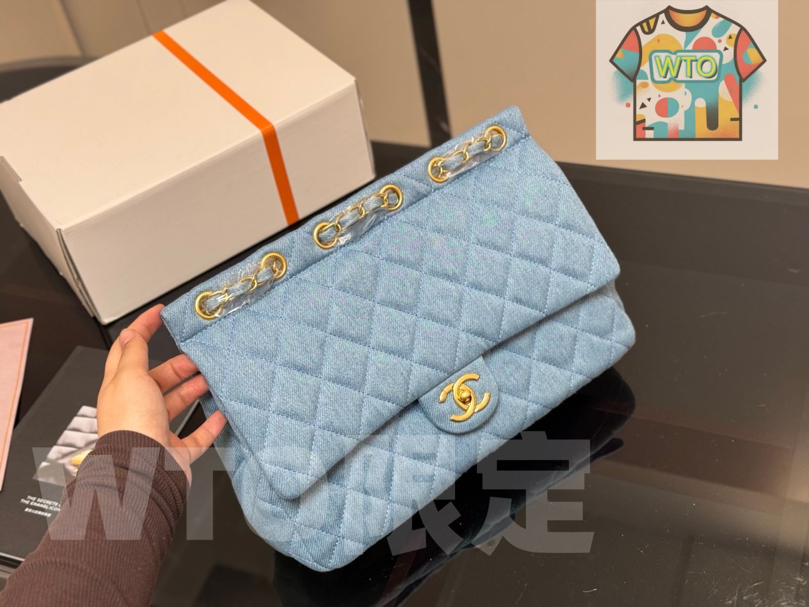 今日 Chanel Vintage Denim Crossbody シャネル ヴィンテージ デニム クロスボディバッグ