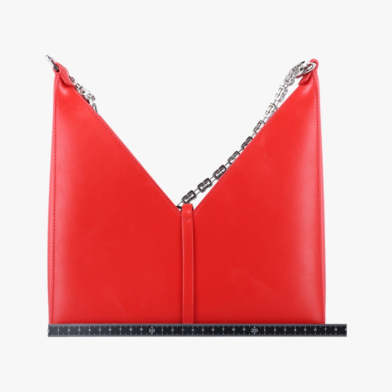 ジバンシーGivenchyカットアウト スモール レッド レザー EF A 1210