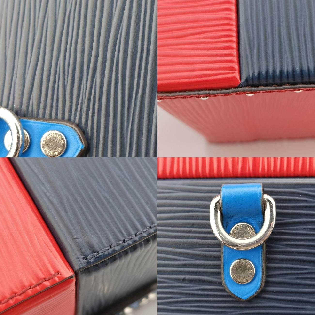 ボックス ネイビー×レッド