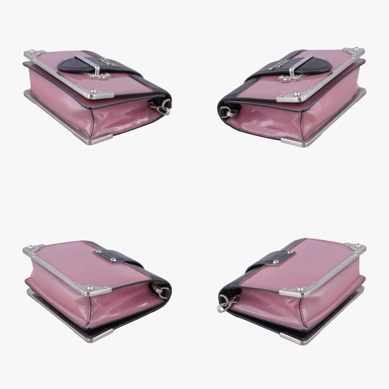 ブラック×パープル レザー