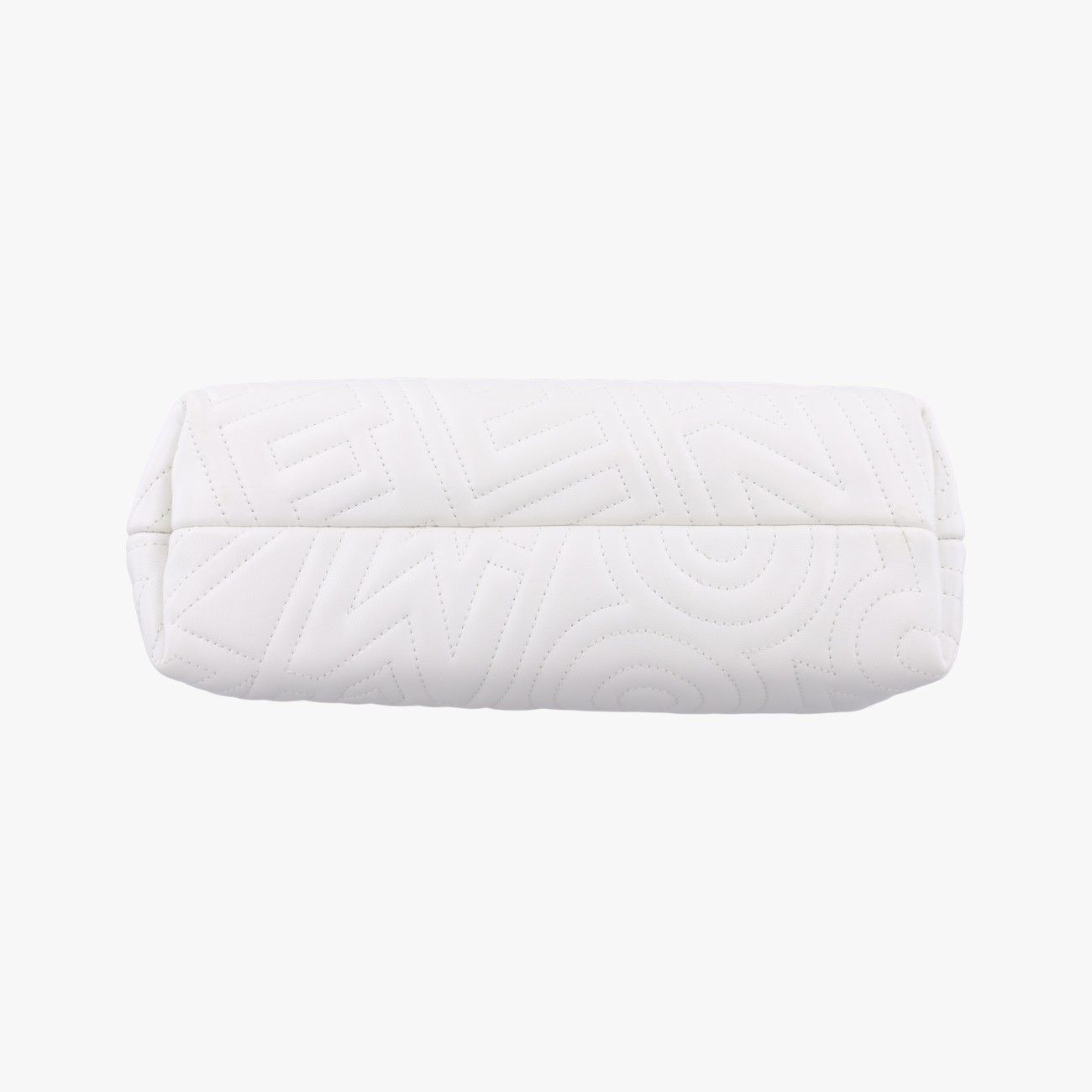  フェンディFendiファーストミディ ホワイト レザー 製番不明 メッセンジャーバッグ ショルダーバッグ