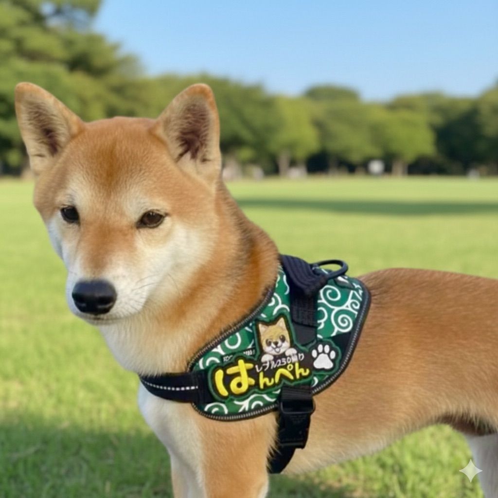 ユリウスk9 ネームタグ NO4 モチーフ 名前刺繍ワッペン ハーネス名札