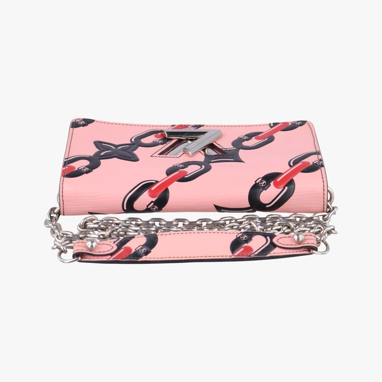 ルイヴィトンLouis Vuittonポルトフォイユ ツイスト ピンクXレッドX