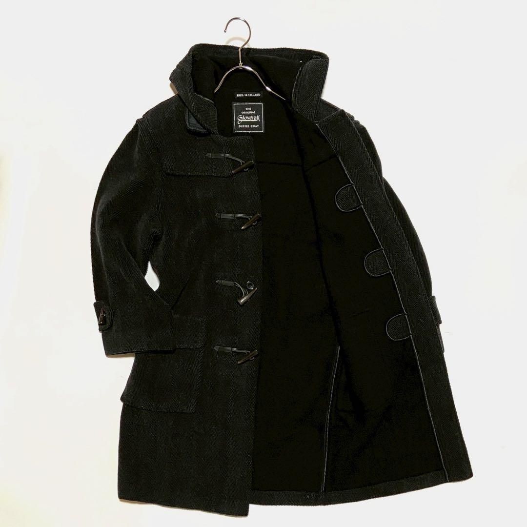 gloverall グローバーオール キングストン ダッフルコート ロングコート ヘリンボーン 水牛 英国 ENGLAND グレー 32 Mサイズ