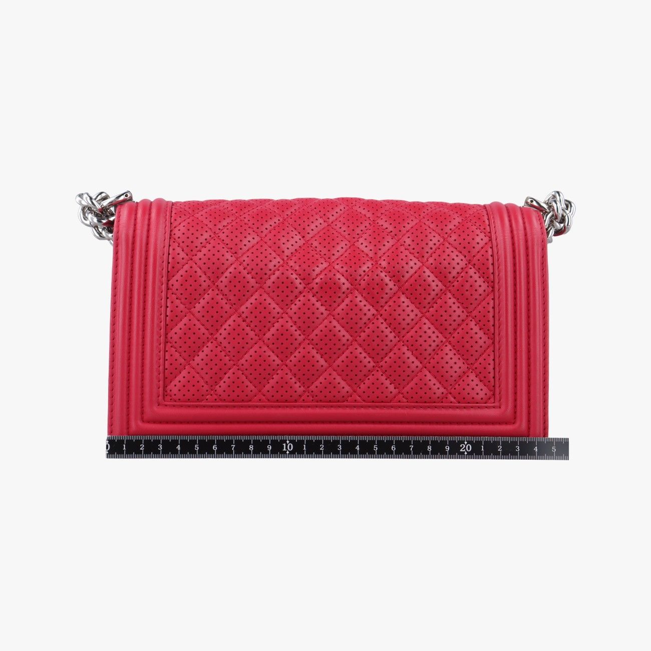 シャネルChanelボーイシャネル レッド レザー A67086 19135015