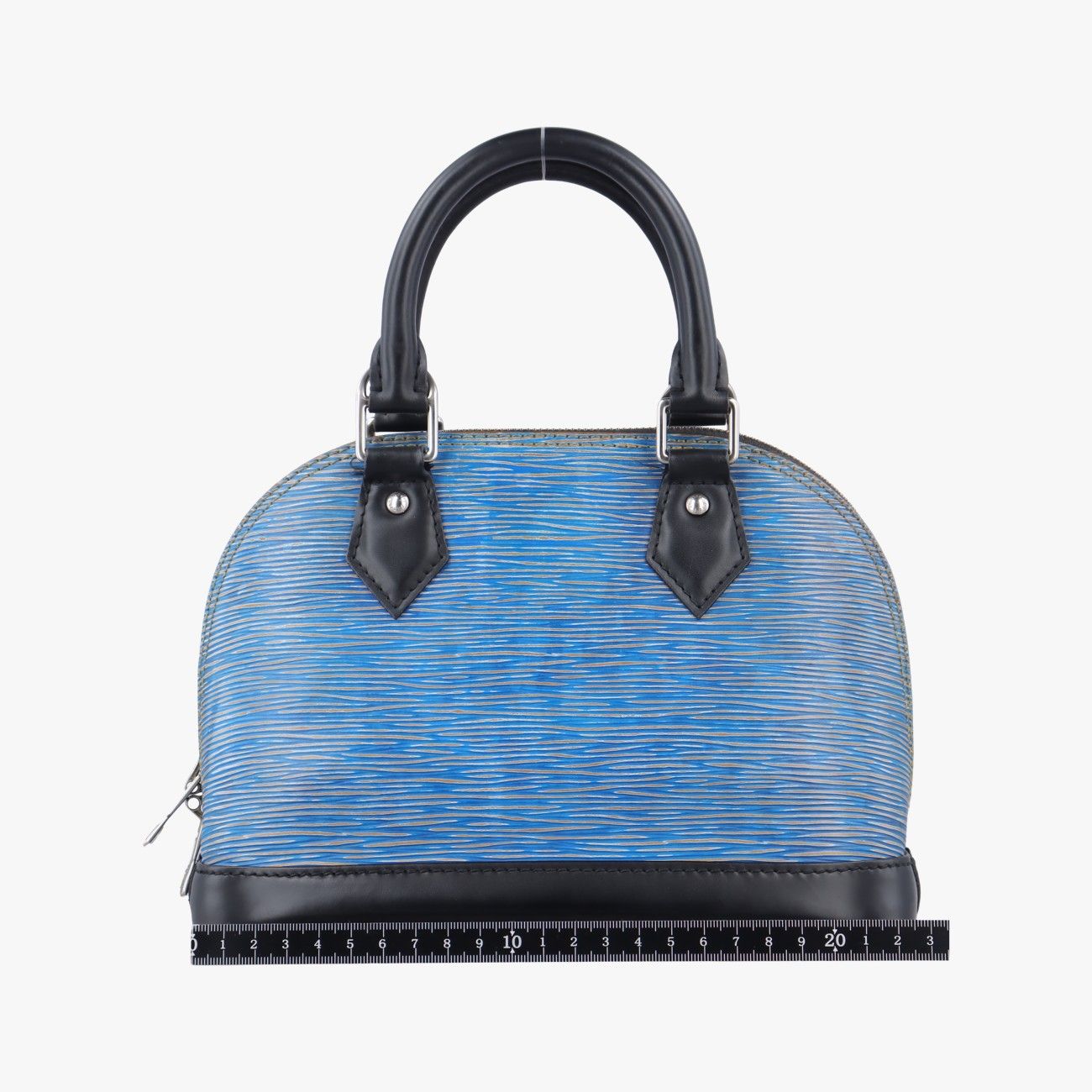 ルイヴィトンLouis VuittonアルマBB デニム ブルー×ブラック エピ M41437 SN4195