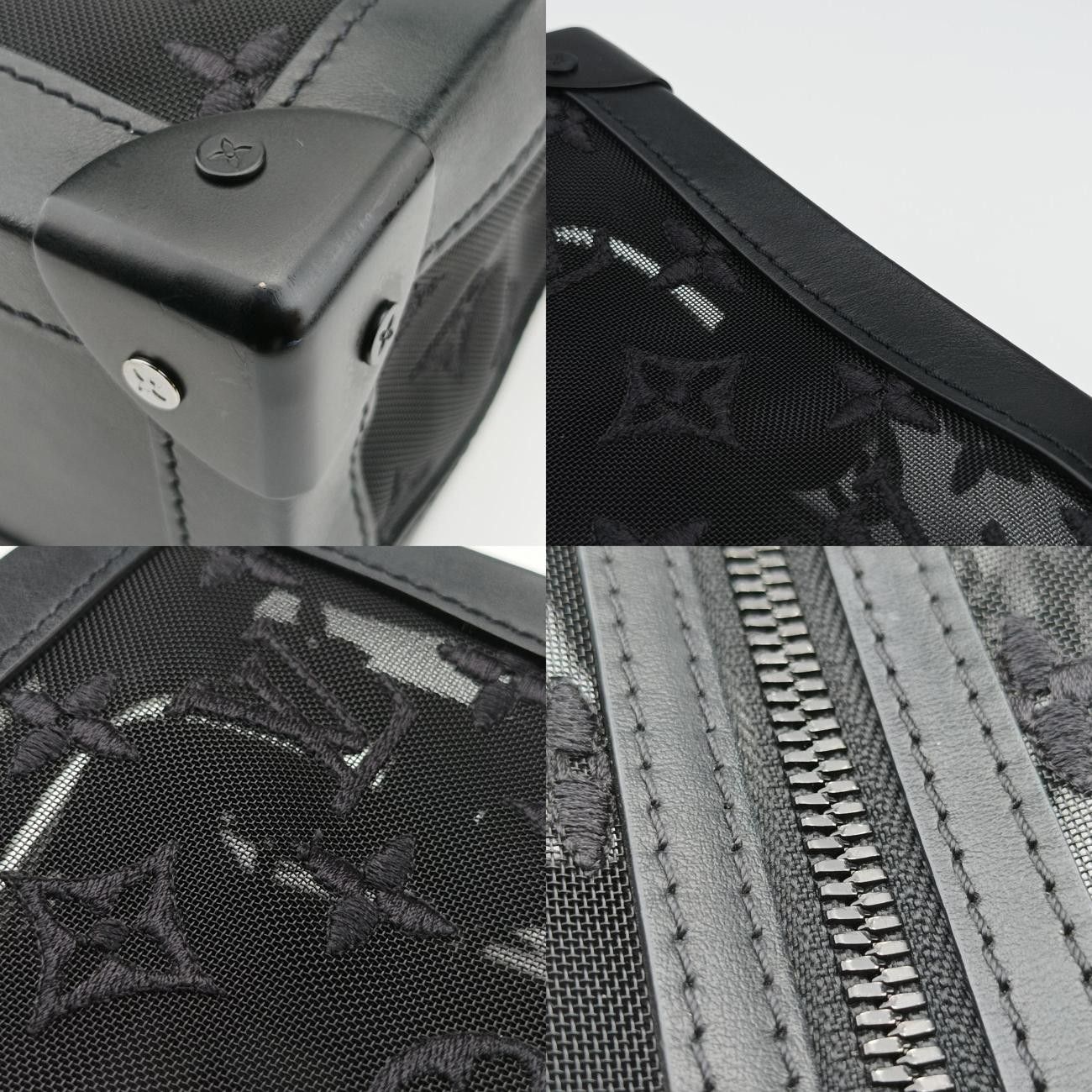 モノグラムメッシュ×カーフレザー