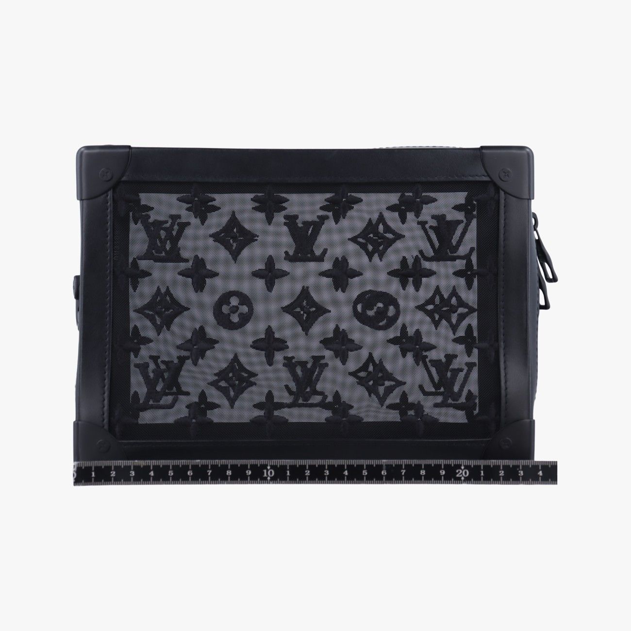 ルイヴィトンLouis Vuittonソフトトランク ノワール モノグラムメッシュ×カーフレザー M53964 DU3109