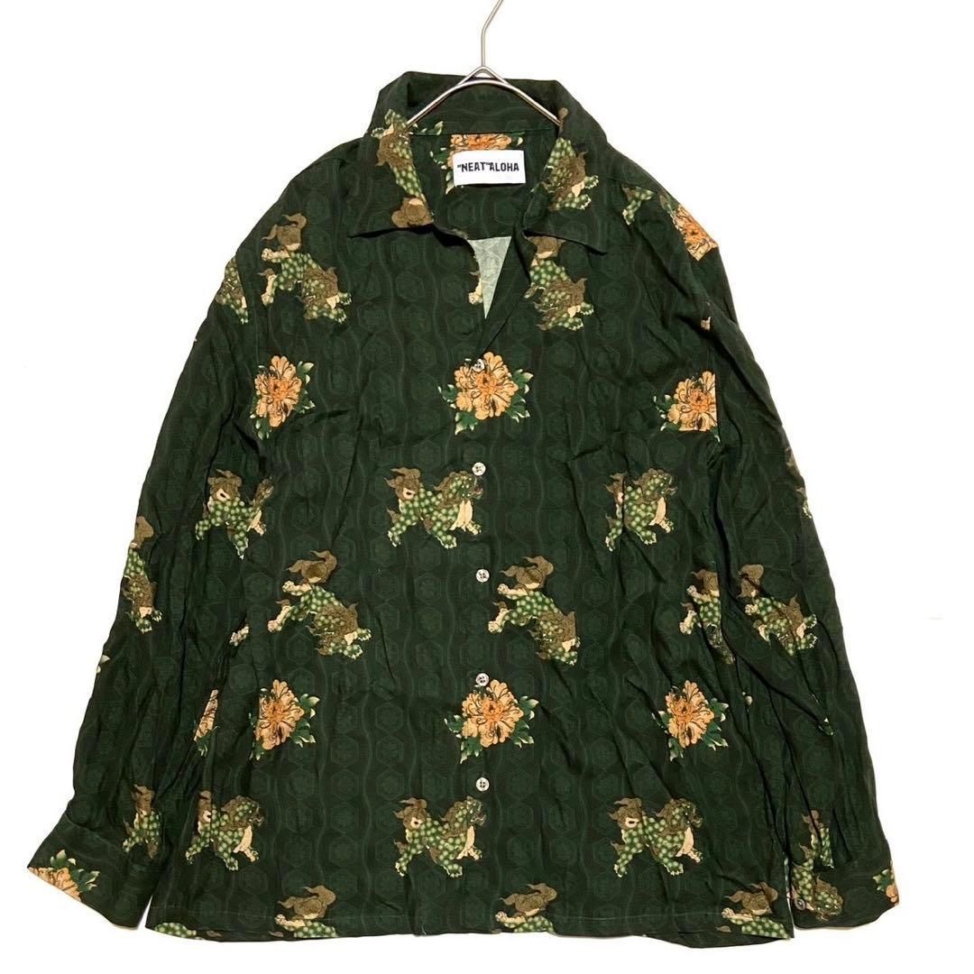 NEAT ALOHA ニートアロハ レオパード ヒョウ柄 シャツ 長袖シャツ NEAT
