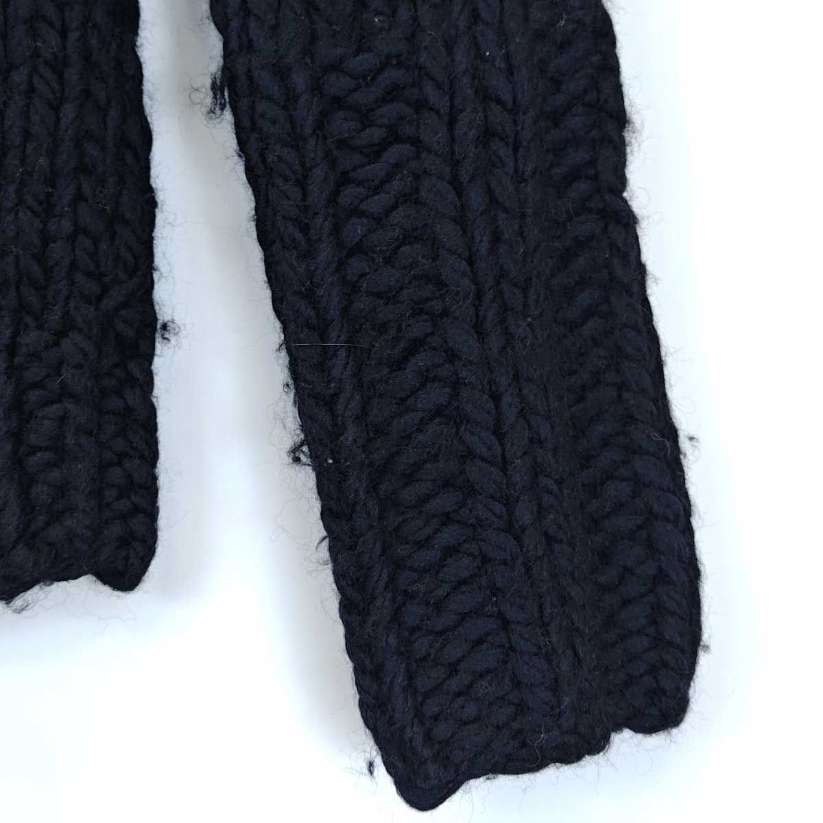 グッチ ジップアップ 厚手 カーディガン XS ブラック 103114 X8005