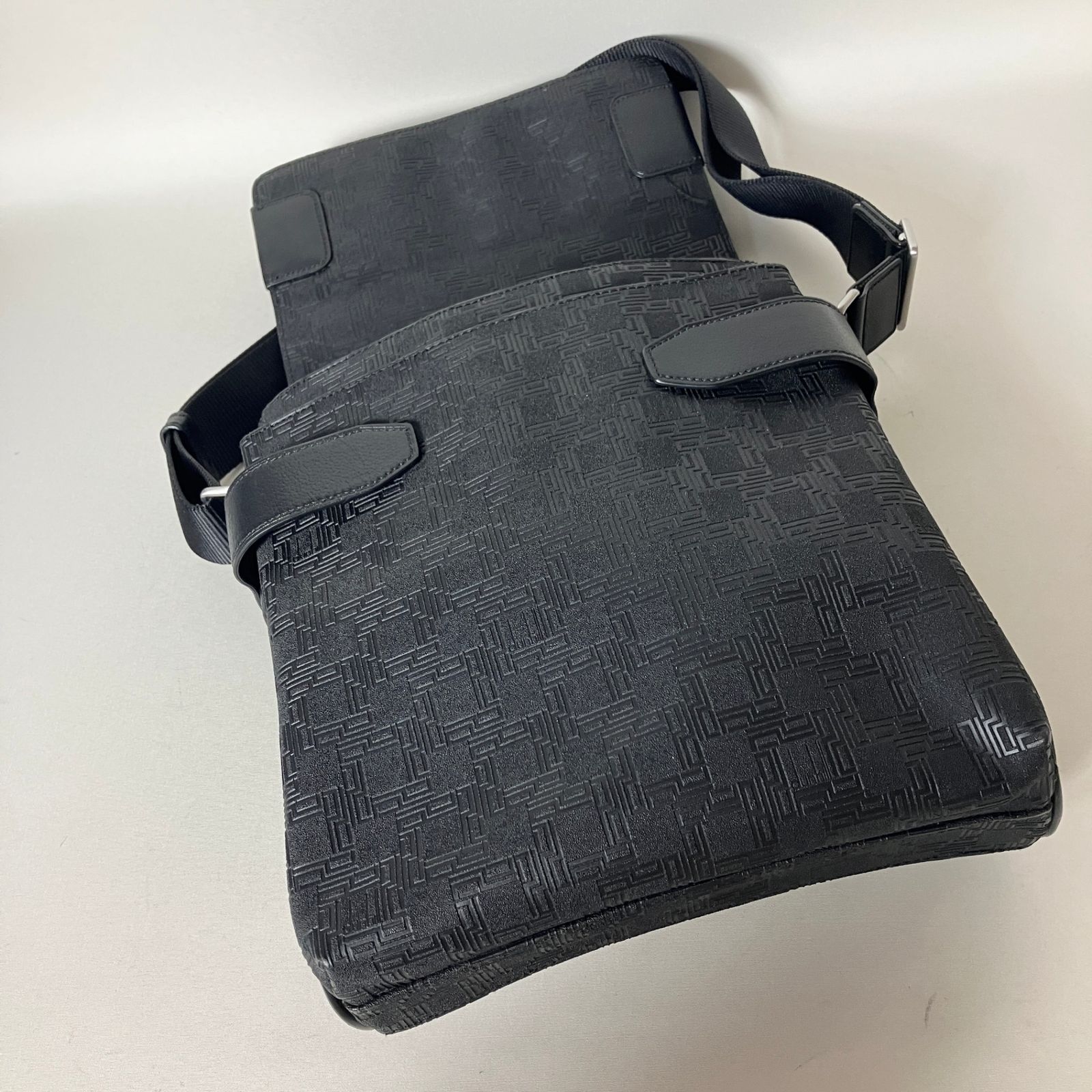 2510-304｜美品｜ダンヒル ショルダーバッグ PVC レザー ブラック