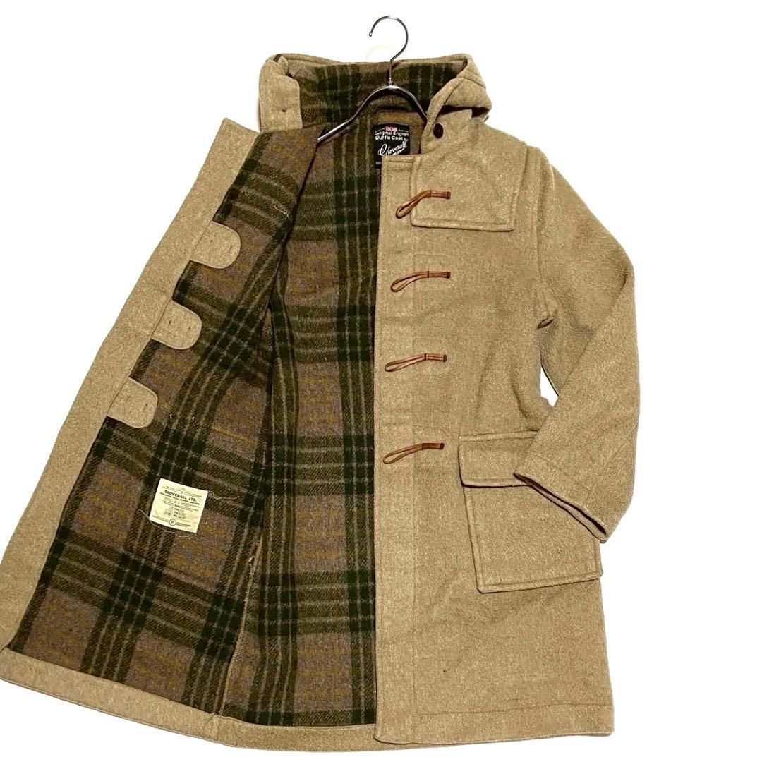 gloverall グローバーオール ダッフルコート ロングコート 水牛 裏地チェック ヴィンテージ 70 s