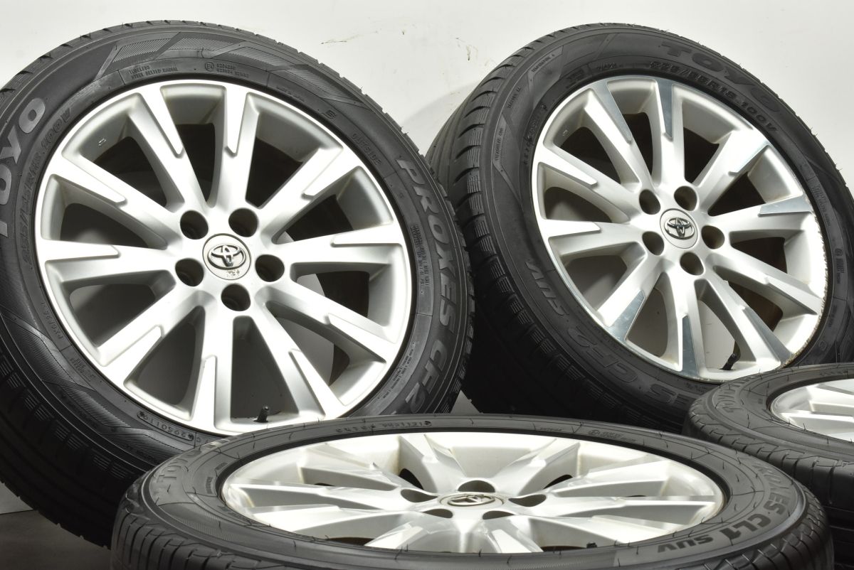 良好品 トヨタ ヴァンガード 18 in 7 5 J 39 PCD 114 3 トーヨー プロクセス 235 55 R ノーマル戻し RAV 4 ハリアー 流用