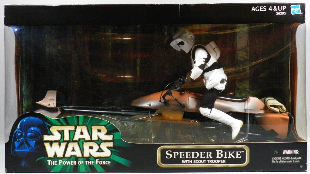 HASBRO ACTION FIGURE SPEEDER BIKE WITH SCOUT TROOPER 12インチ
