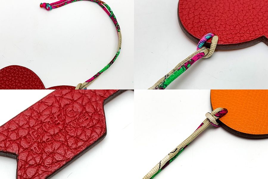 HERMES エルメス 赤 レッド オレンジ バイカラー プティアッシュ