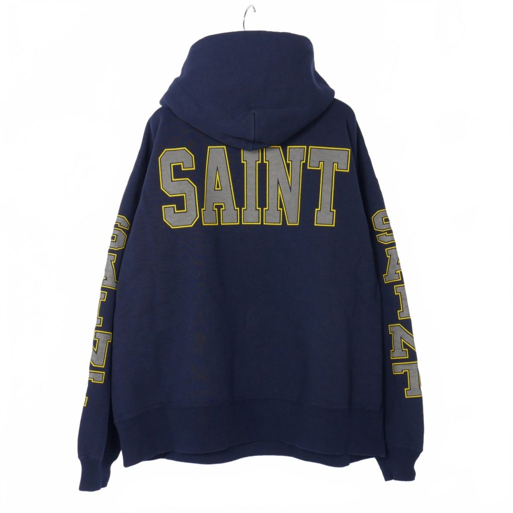 セントマイケル 25 AW SAINT HOODIE プルオーバーパーカー フーディ XL 紺 ネイビー SM HR 1 0000 055 ストリート系 防寒アウター