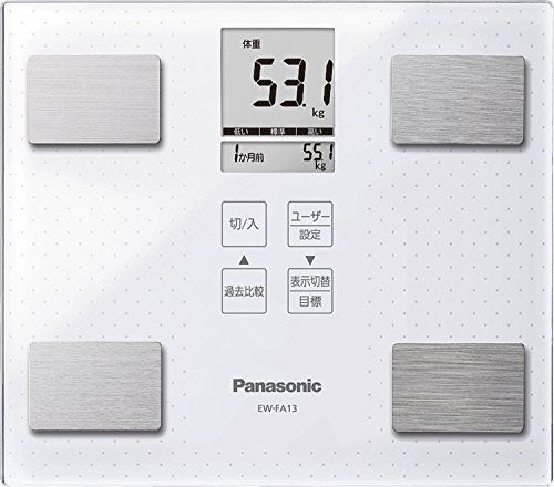 パナソニック 体重 体組成計 ホワイト EW-FA13-W