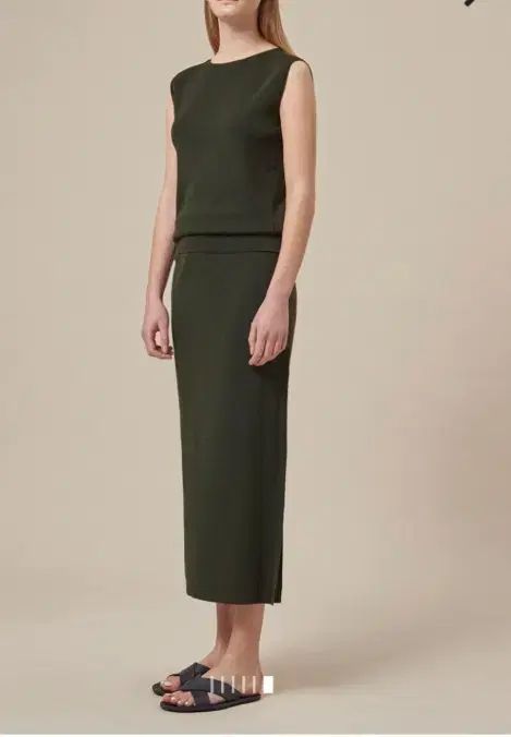 the CASHMERE パネル ロング ニット スカート 55 サイズ