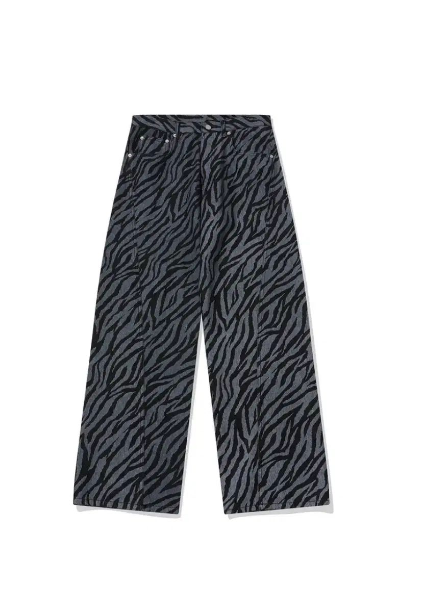 3 ウェスケン ゼブラ パータン ワイド パンツ