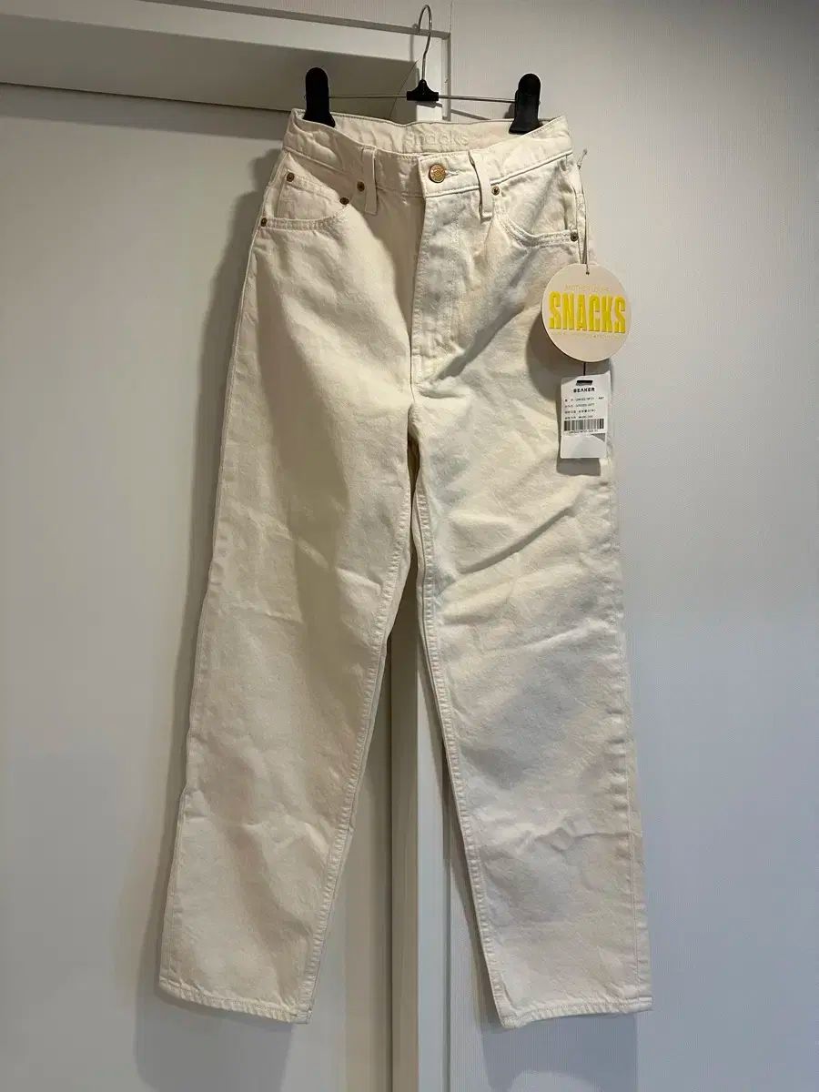 マザー SNACKS BEAKER 白 デニム パンツ 25サイズ