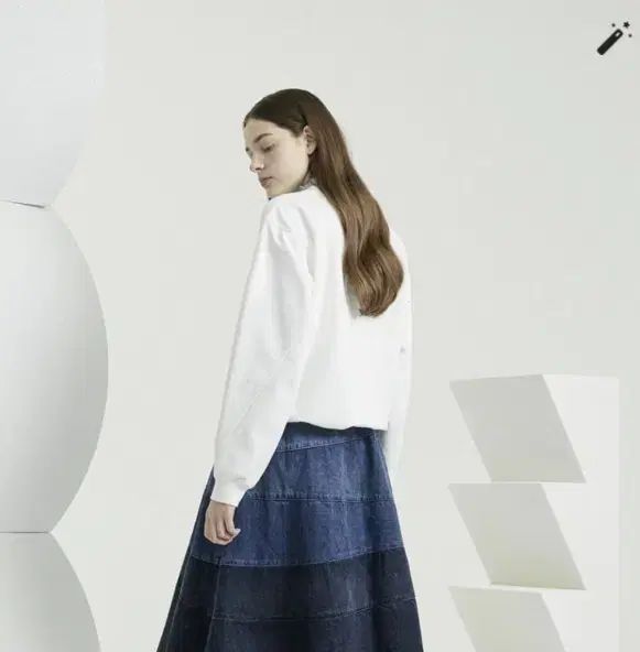 TIME time フリル KARA カラ ディテール スウェット Tシャツ フリーサイズ